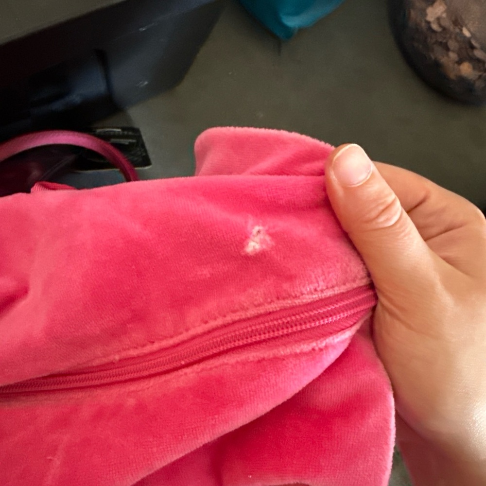 Vintage Y2K Limited Too Sleep Over Bag Hot Pink Velour Studded Girls Bag 💗💓 - Picture 10 of 10